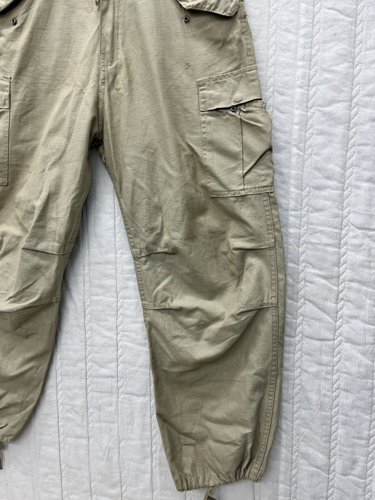 Vintage ARCHIVE💥BALLOON ARMY CARGO TROUSERS Size US 32 / EU 48 - 4 Thumbnail