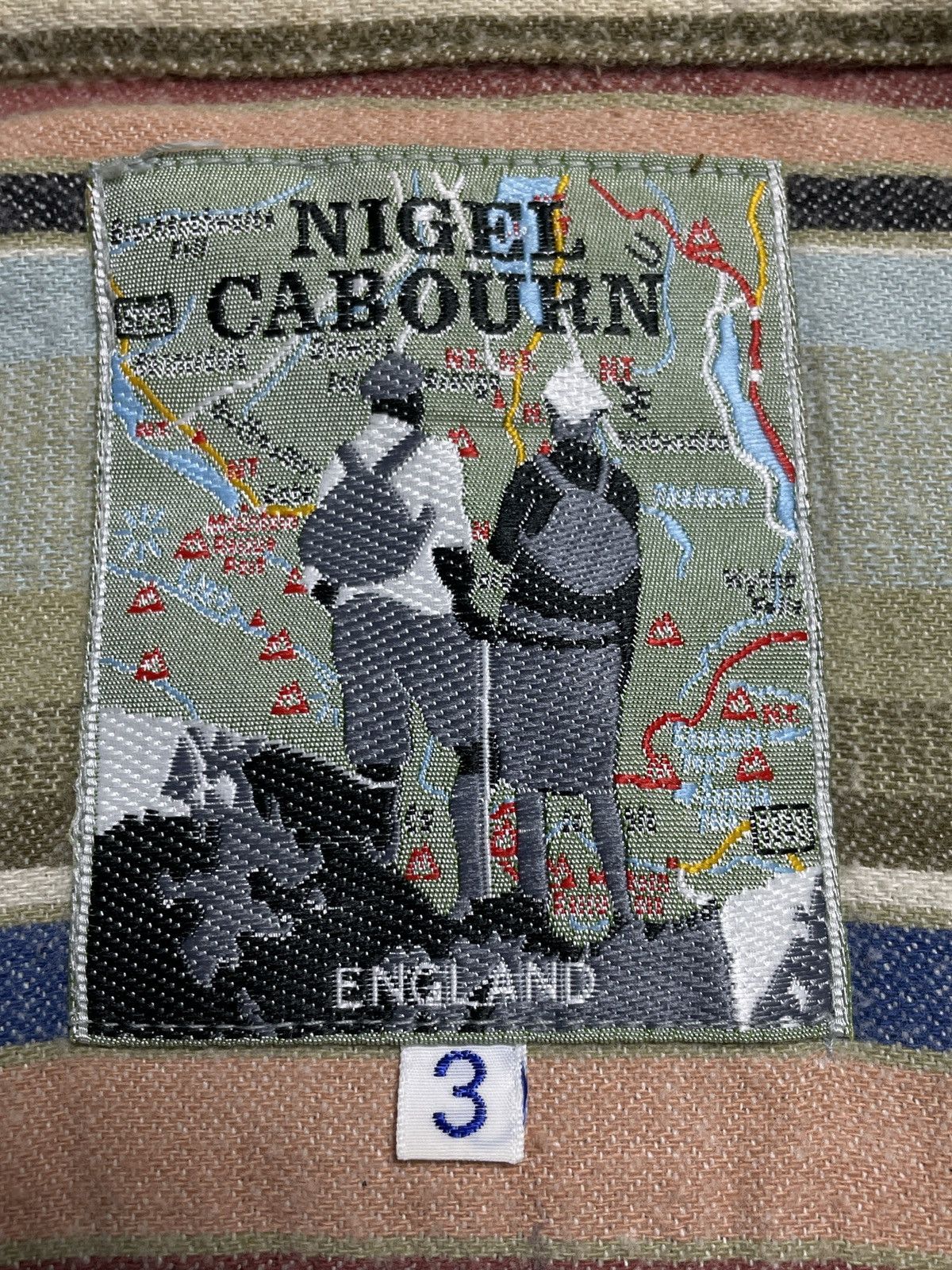 Nigel Cabourn 1990’s Nigel Cabourn - Stripe Long Shirt Size US XL / EU 56 / 4 - 7 Thumbnail