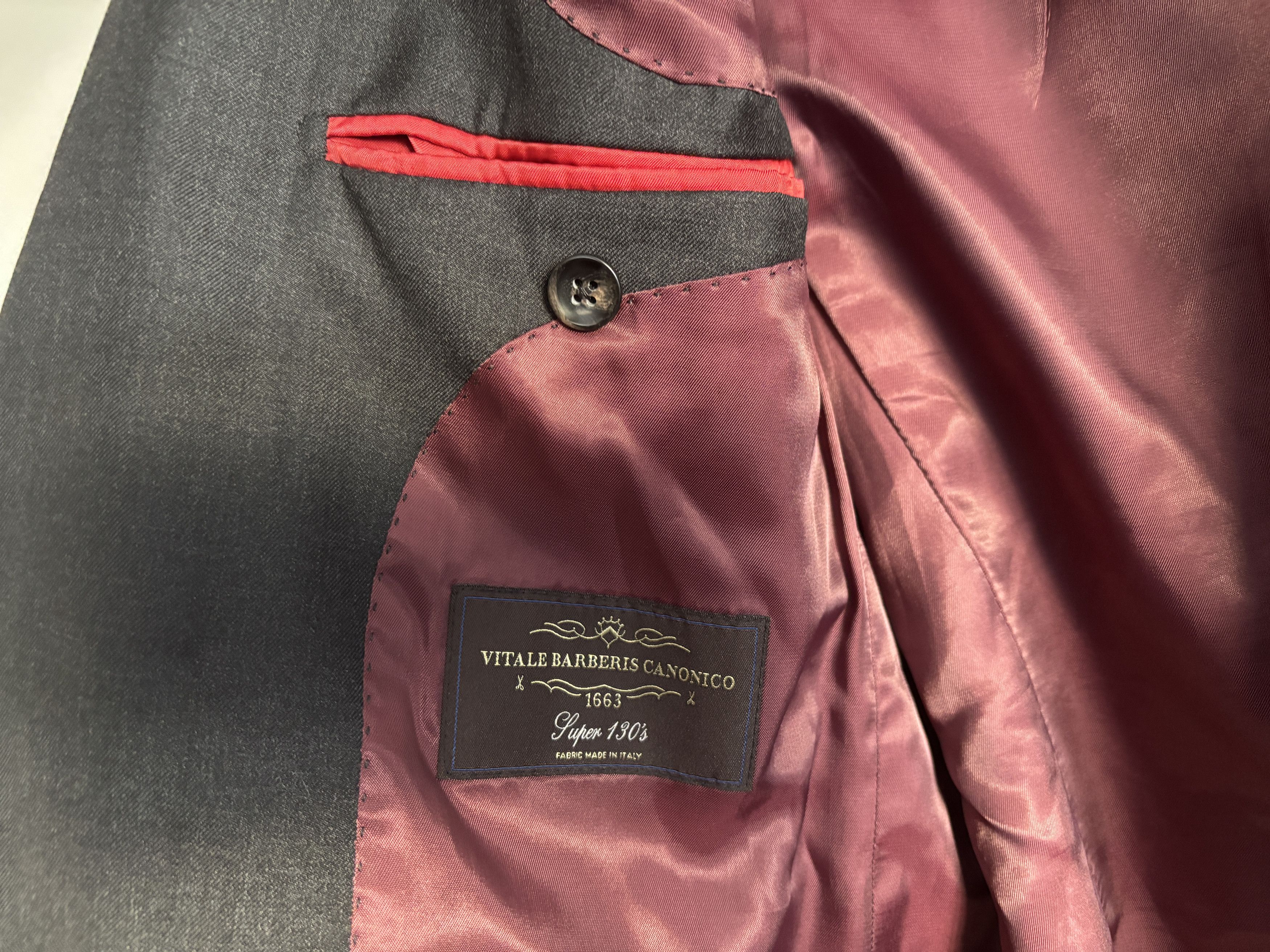 Suitsupply $575 Charcoal Sport Coat/ Blazer Surgeon’s Cuffs- 40 Size 40L - 11 Thumbnail