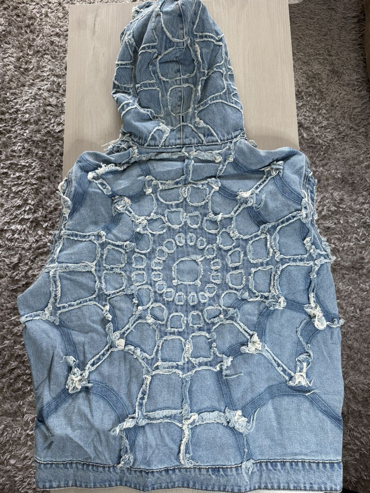 Revenge Revenge spider web denim jacket Size US XXL / EU 58 / 5 - 6 Thumbnail