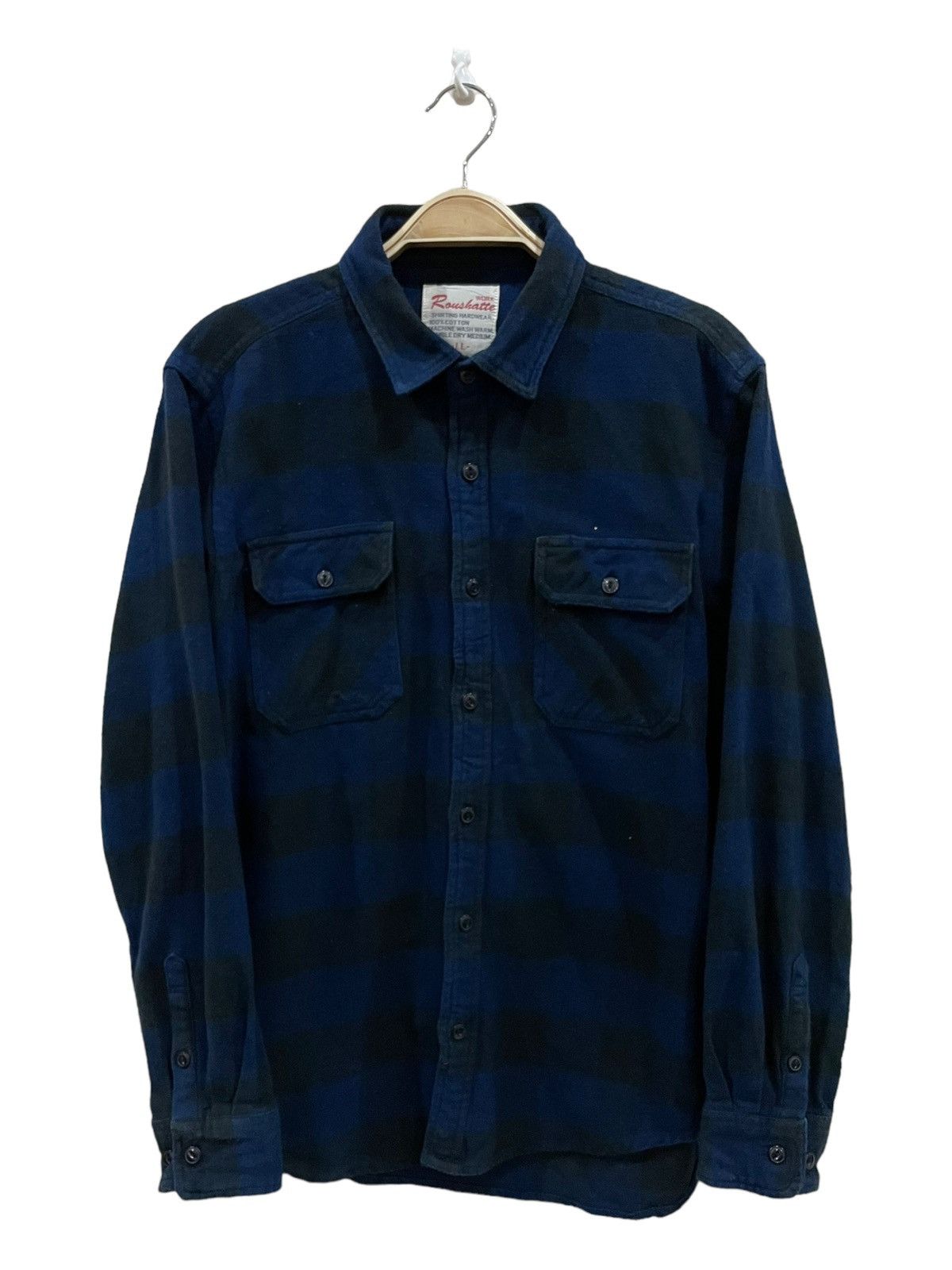 Flannel × Japanese Brand Vintage Roushatte Travis Scott Style Tartan Plaid Flannel Size US L / EU 52-54 / 3 - 1 Thumbnail