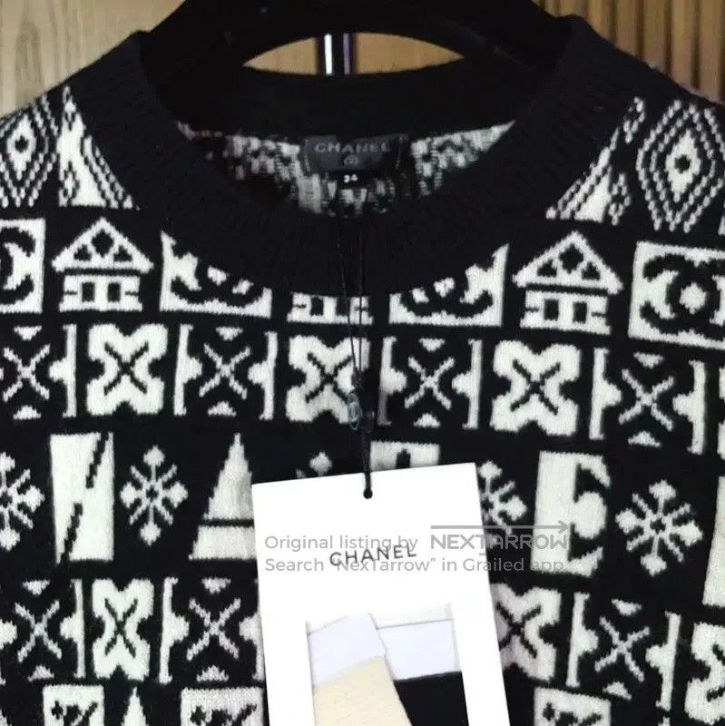 Chanel Chanel Black Cashmere Long Sleeve Sweater . Size S / US 4 / IT 40 - 6 Thumbnail