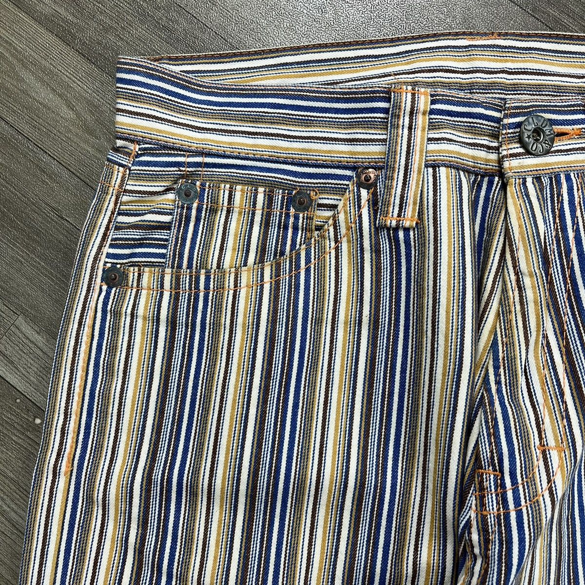 Japanese Brand 2000s Japanese Cocolulu Printed Striped Pants Size US 30 / EU 46 - 12 Thumbnail