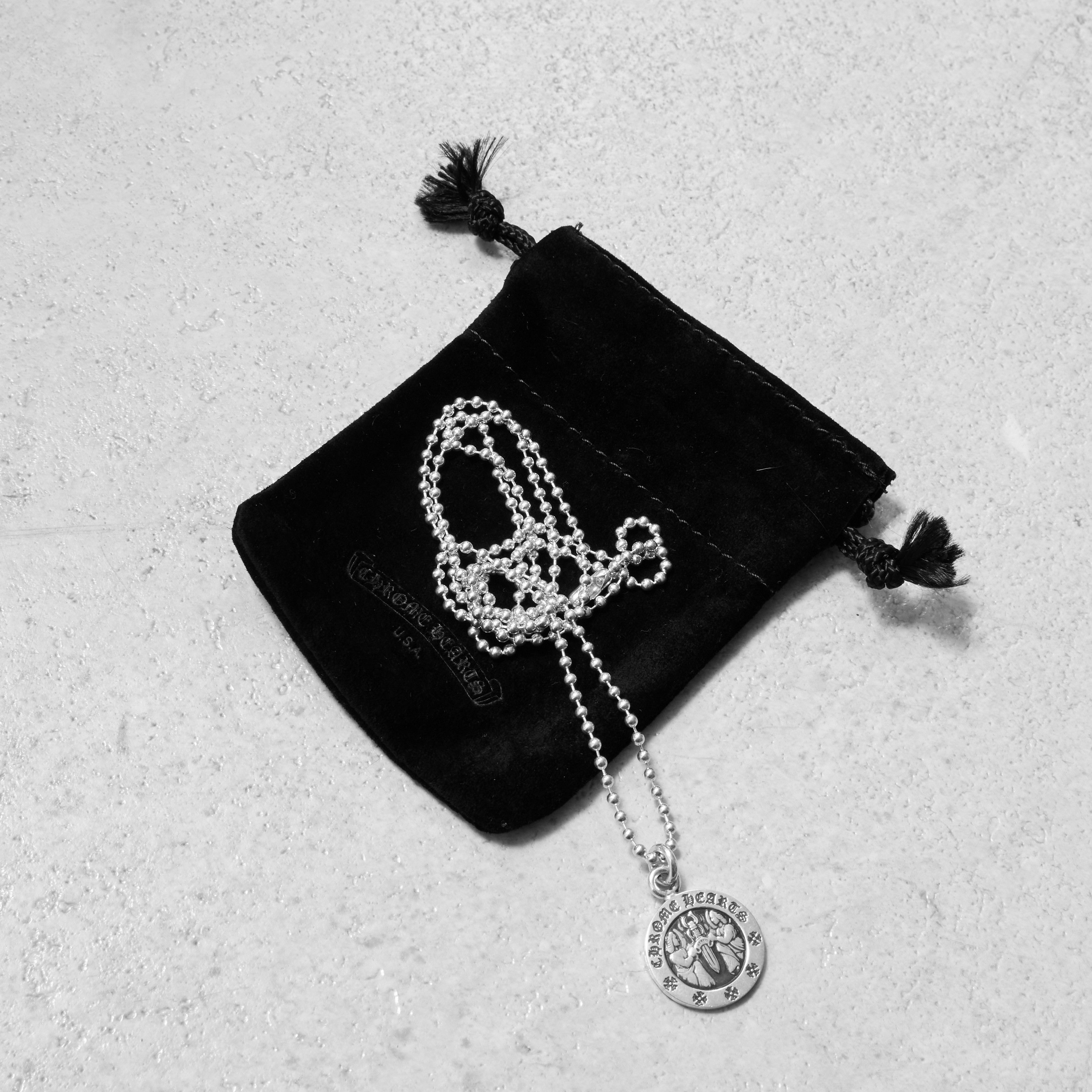 Chrome Hearts CHROME HEARTS Angel Medal Plus Ball Chain Necklace Size ONE SIZE - 8 Thumbnail