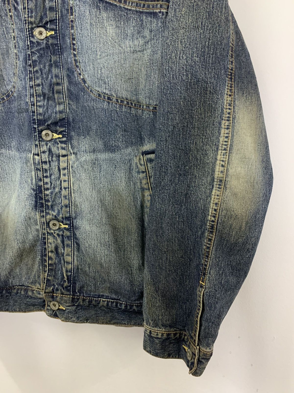 MasterPiece Japanese Brand MASTERPIECE Washed Rusty Denim Jacket Size US L / EU 52-54 / 3 - 4 Thumbnail