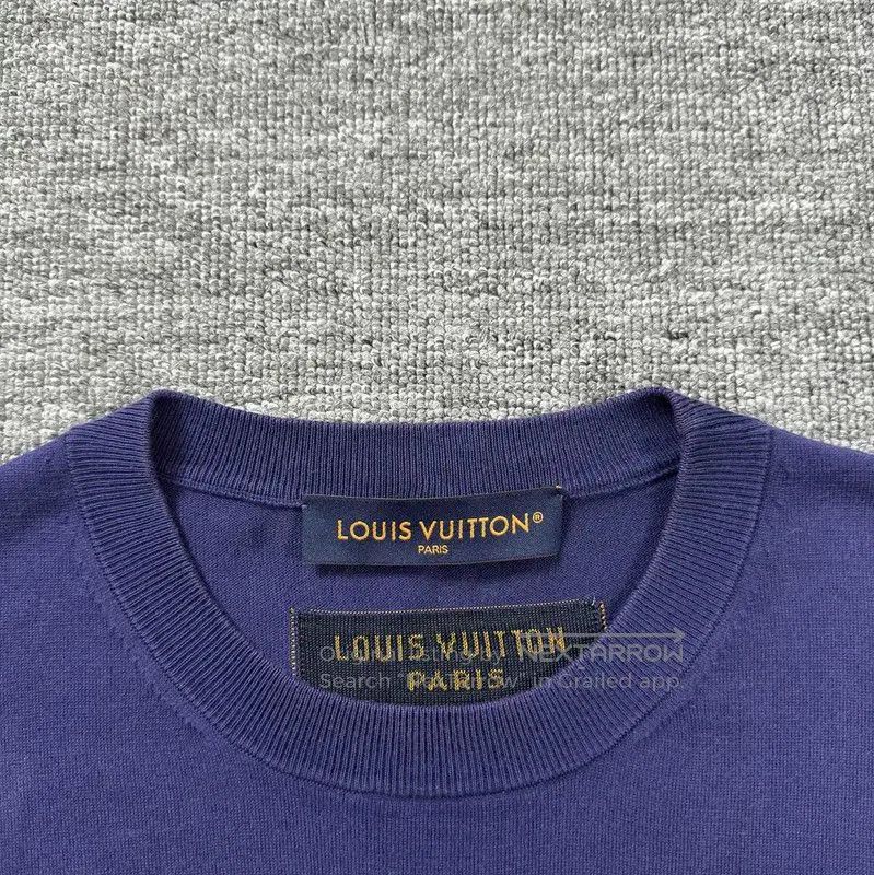 Louis Vuitton Louis Vuitton Blue Cotton Men's T-Shirt . Size US M / EU 48-50 / 2 - 3 Thumbnail