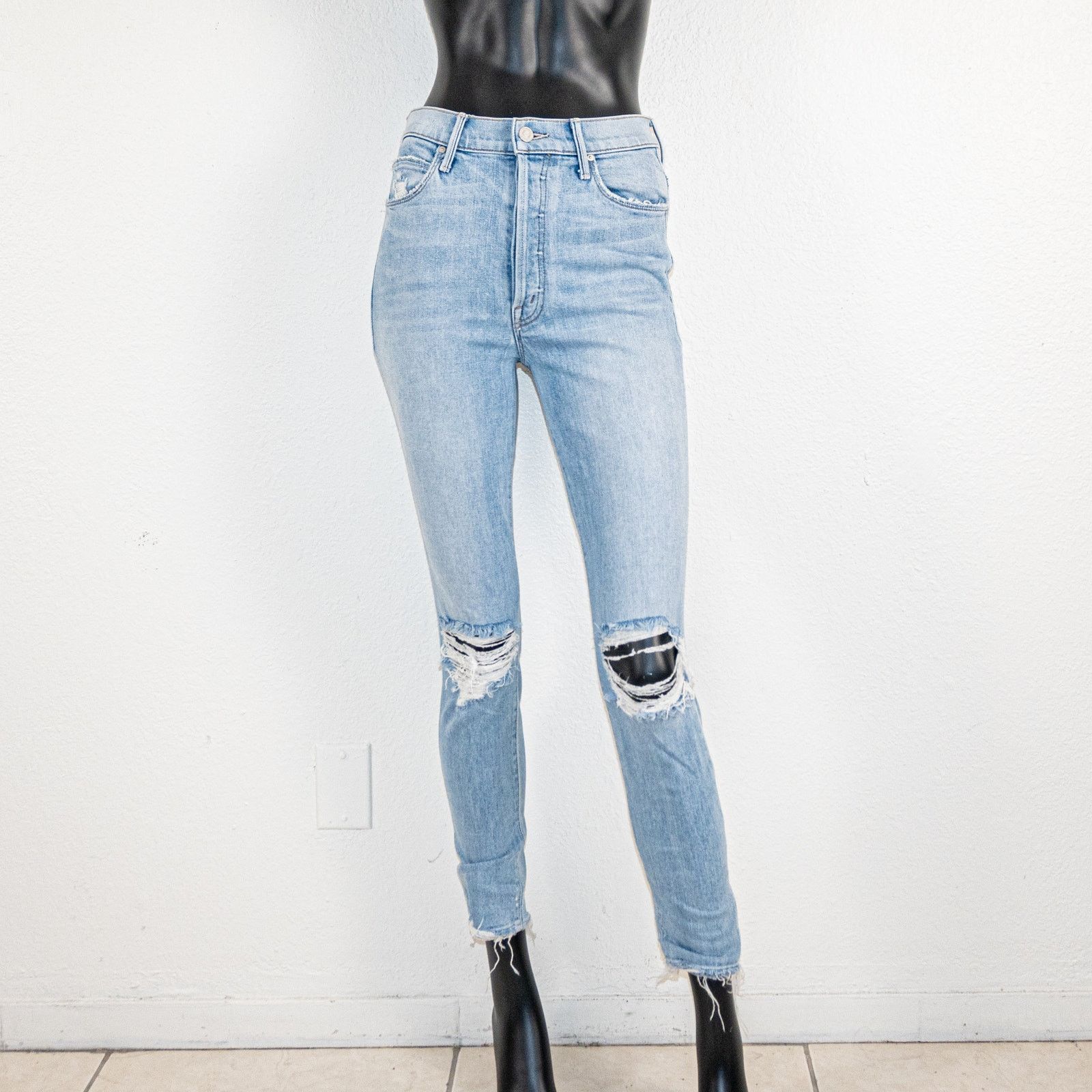 MOTHER MOTHER x Miranda Easy Does it Jeans rip knee size 26 Size 26" / US 2 / IT 38 - 1 Thumbnail