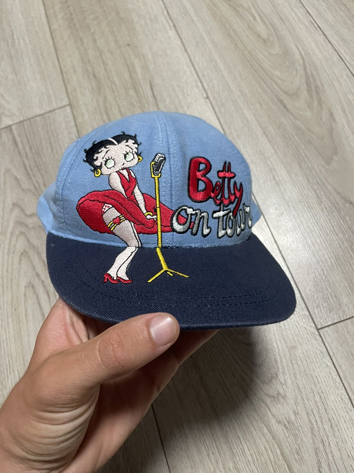 Vintage Vintage 90s Betty Boop On Tour Rare Cap Y2K Biker Hat Movie Size ONE SIZE - 1 Thumbnail