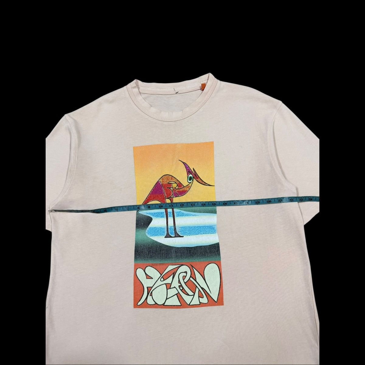 Heron Preston Orange Flamingo Embroidery Heron Preston Tee Size US L / EU 52-54 / 3 - 7 Thumbnail