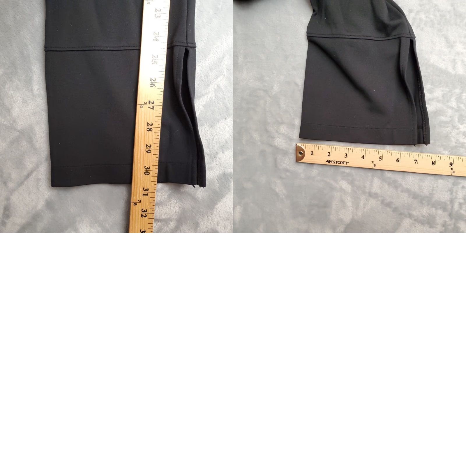 Athleta Athleta Pants Womens M Black Hermosa Stretch Flare Split Hem Pull On Athleisure Size 32" / US 10 / IT 46 - 9 Thumbnail