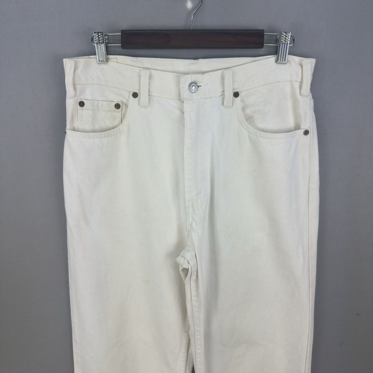 Levi's Vintage 1993 Levis 510-02 Button 525 White Jeans Size US 33 - 2 Thumbnail