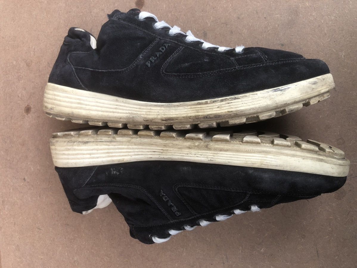 Prada PRADA Black Suede Men’s sneakers Size 10 Size US 10 / EU 43 - 19 Thumbnail