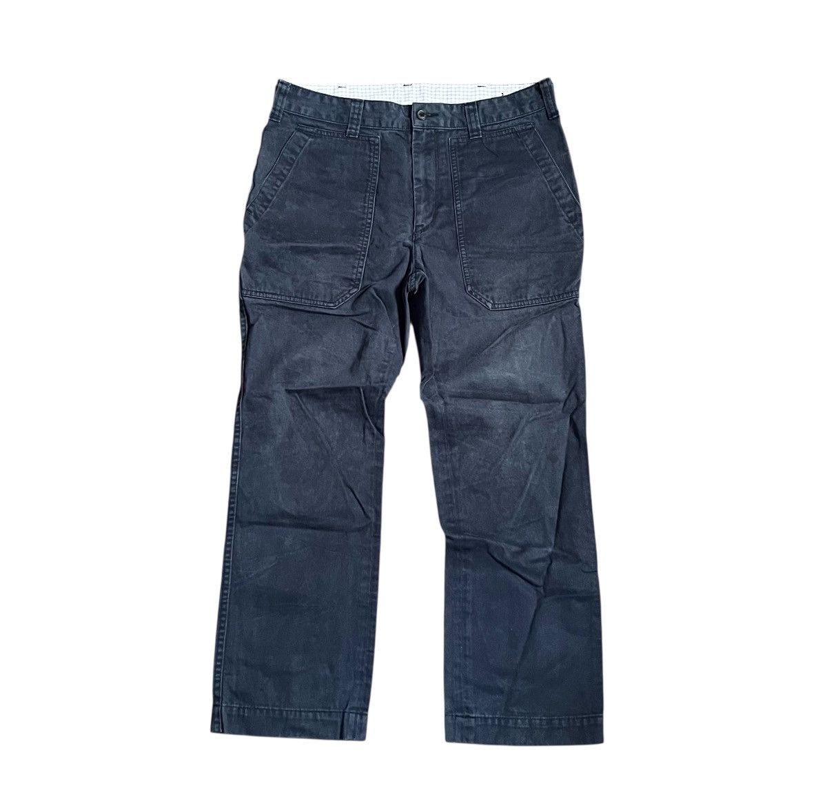Comme des Garcons Cdg homme AD2012 washed faded dark navy trousers Size US 29 - 1 Thumbnail