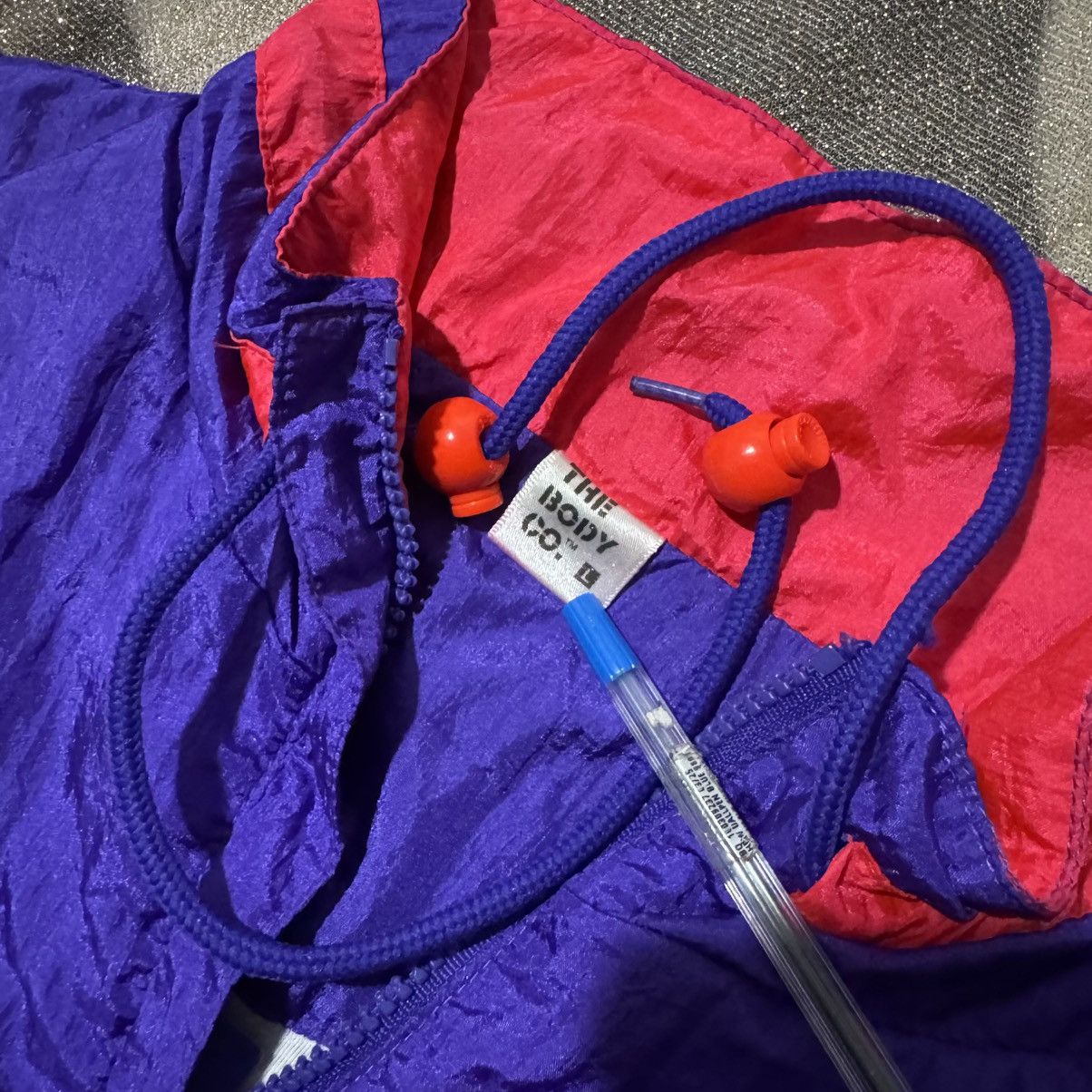 Vintage Vintage The Body Co. Nylon Windbreaker Size US L / EU 52-54 / 3 - 3 Thumbnail