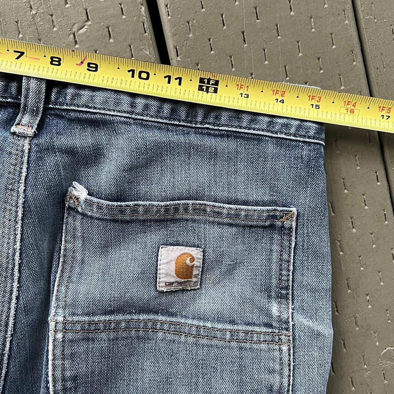 Carhartt Vintage Y2K Carhartt denim thrashed faded double knee pants Size US 30 / EU 46 - 5 Thumbnail