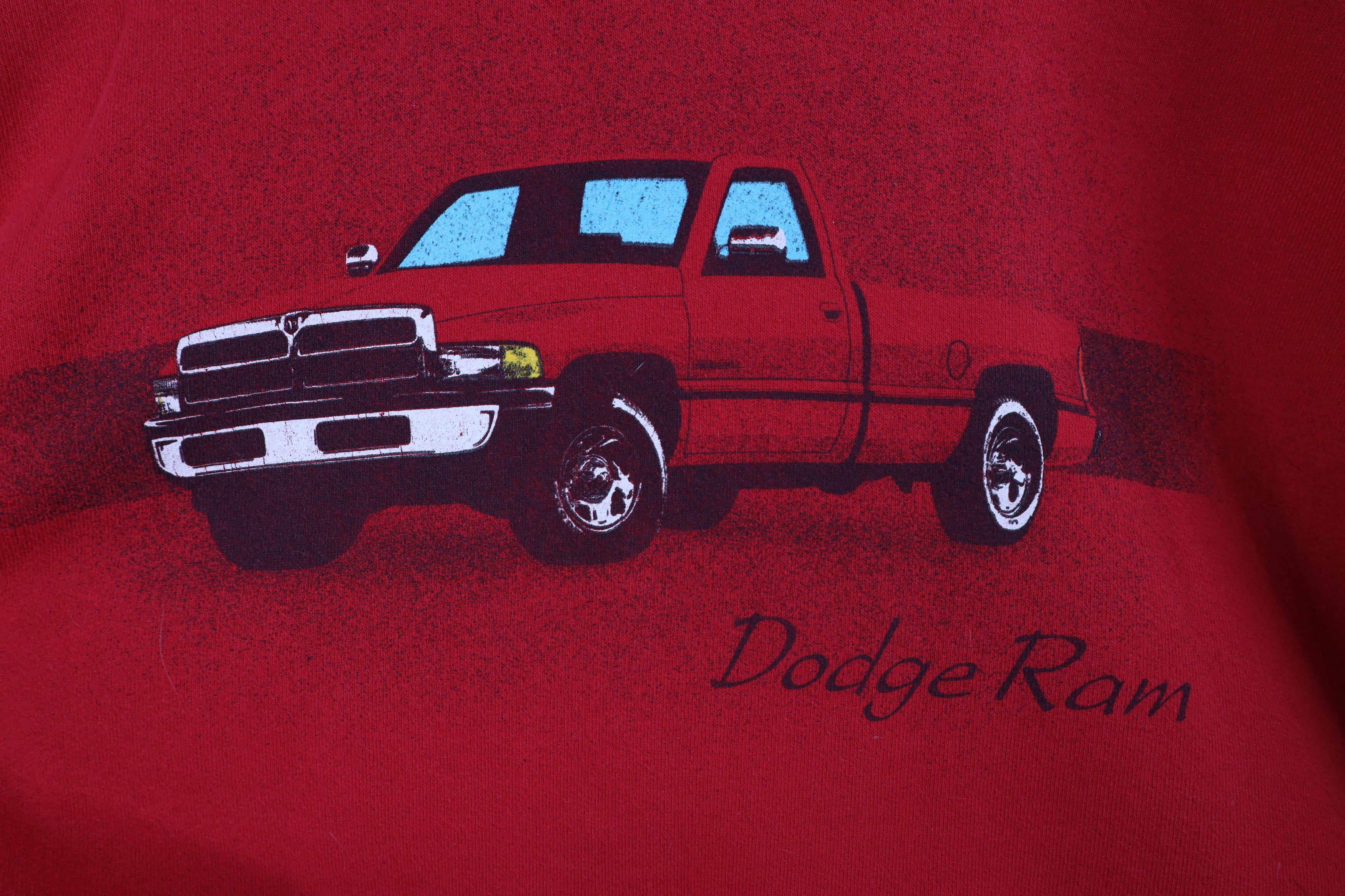 Vintage Vintage 90s Spell Dodge Ram Truck Crewneck Sweatshirt USA Size US XXL / EU 58 / 5 - 11 Thumbnail