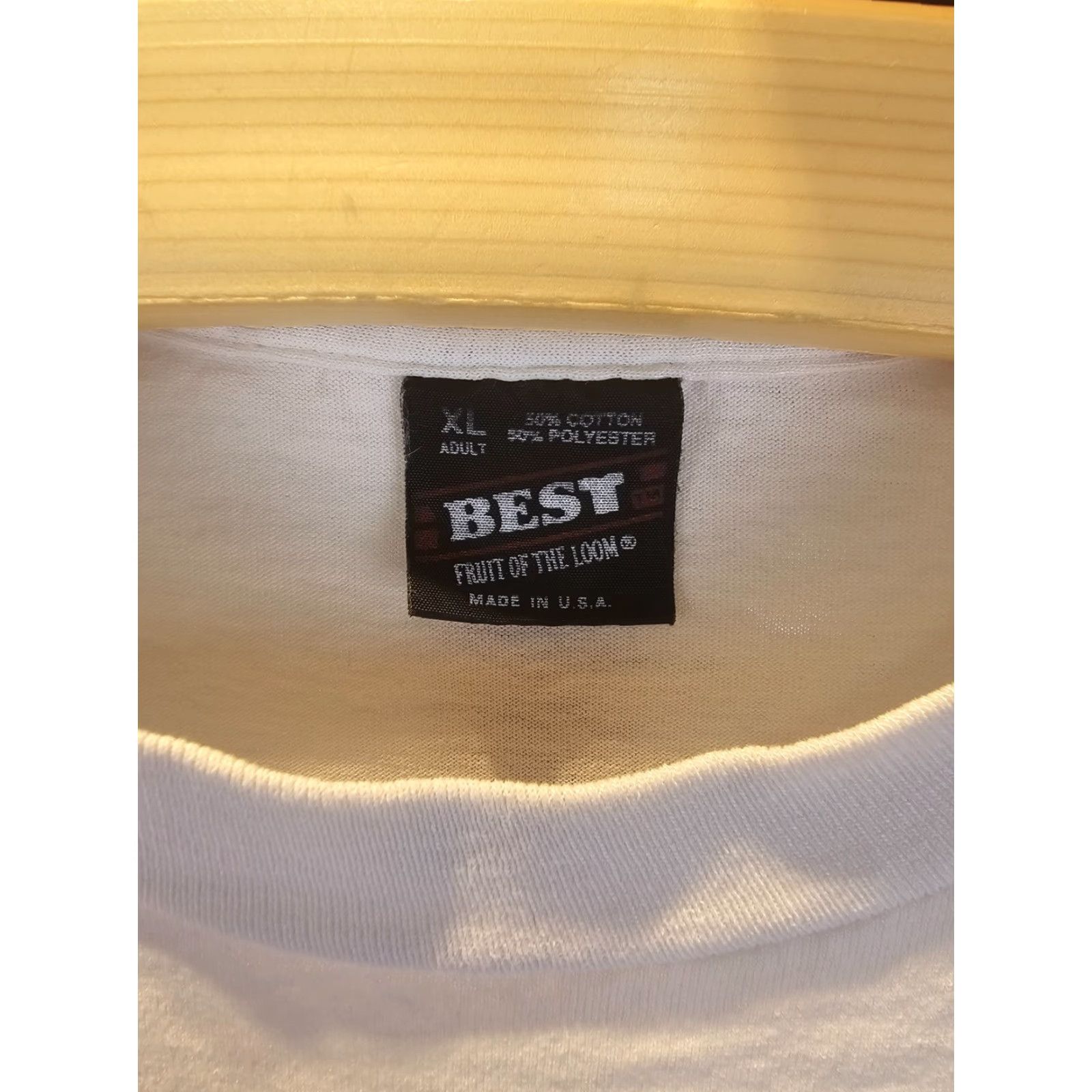Vintage VINTAGE WADDELL'S DRUM CENTER MONSTER White T-Shirt SZ XLARGE - SINGLE STITCH, Crew Neck, Short Sleeve, 90s Graphic Print Mens Shirt Size US XL / EU 56 / 4 - 5 Thumbnail