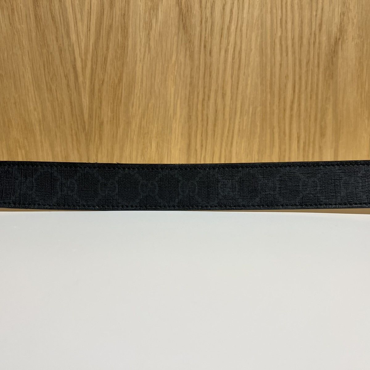 Gucci 🔹Gucci Logo Buckle Leather Belt 181469 Size 34 - 4 Thumbnail