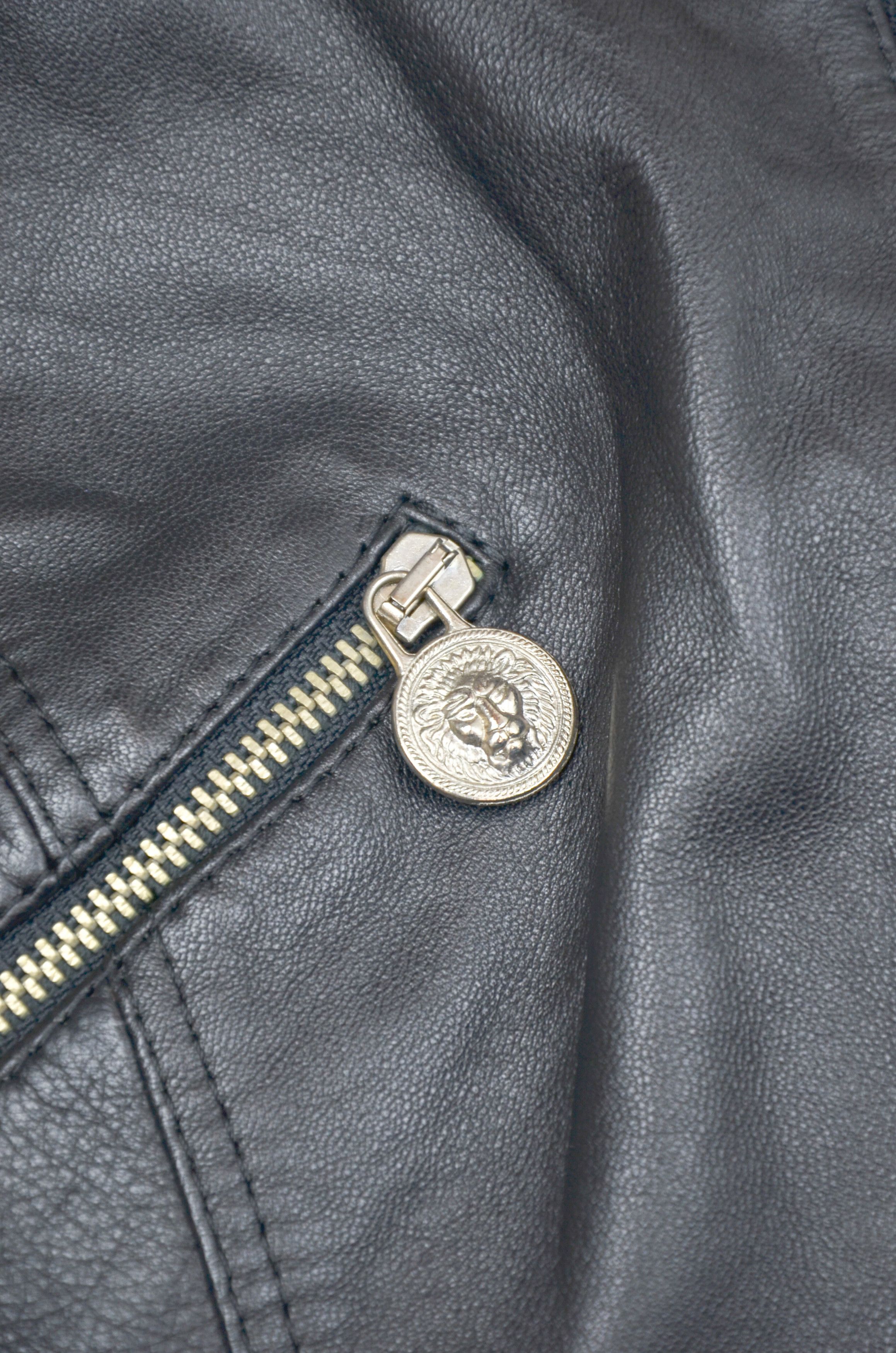 Versace × Versus Versace VERSUS VERSACE Rare Leather Mini Dress - S Size S / US 4 / IT 40 - 5 Thumbnail
