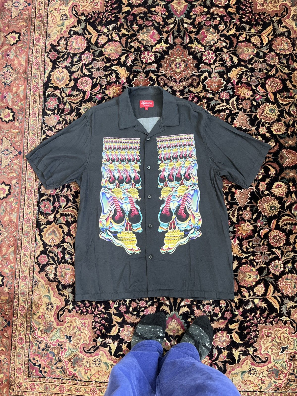 Supreme Supreme Skulls Short Sleeve Shirt Black Size Large Size US L / EU 52-54 / 3 - 2 Thumbnail