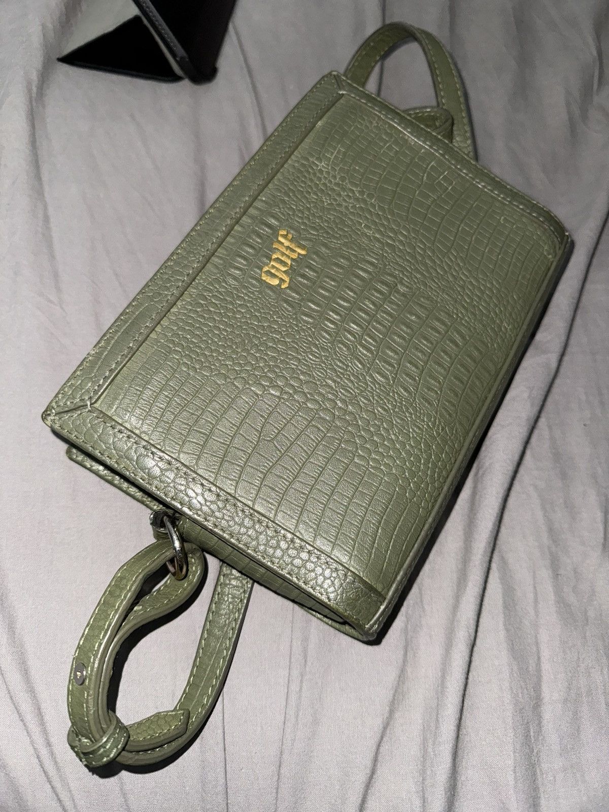 Golf Wang GOLF WANG ALIGATOR CLUTCH OLIVE. | Grailed