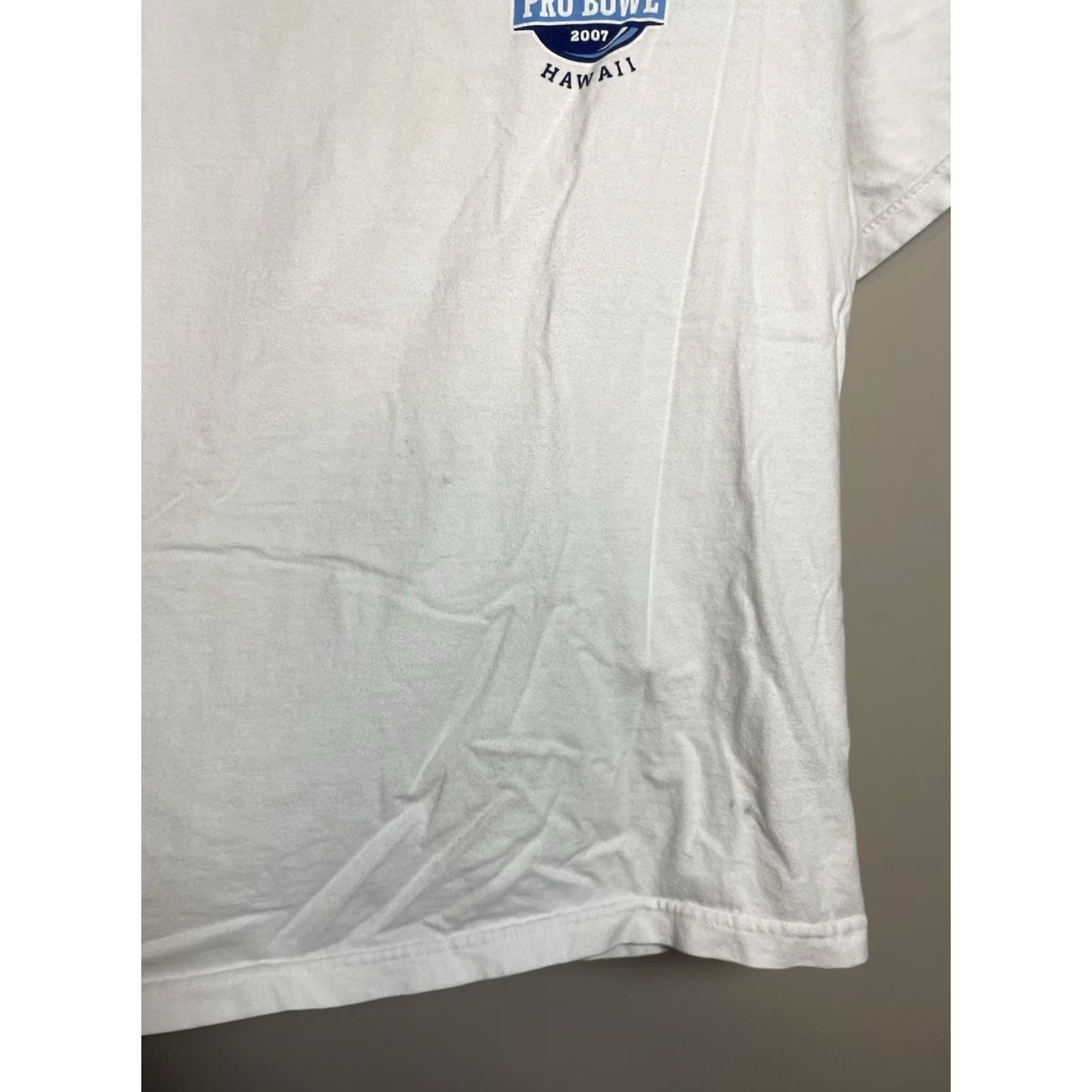 Reebok NFL Pro Bowl Hawaii 2007 Short Sleeve T Shirt Men's XL White Logo Athletic (C502) Size US XL / EU 56 / 4 - 6 Thumbnail