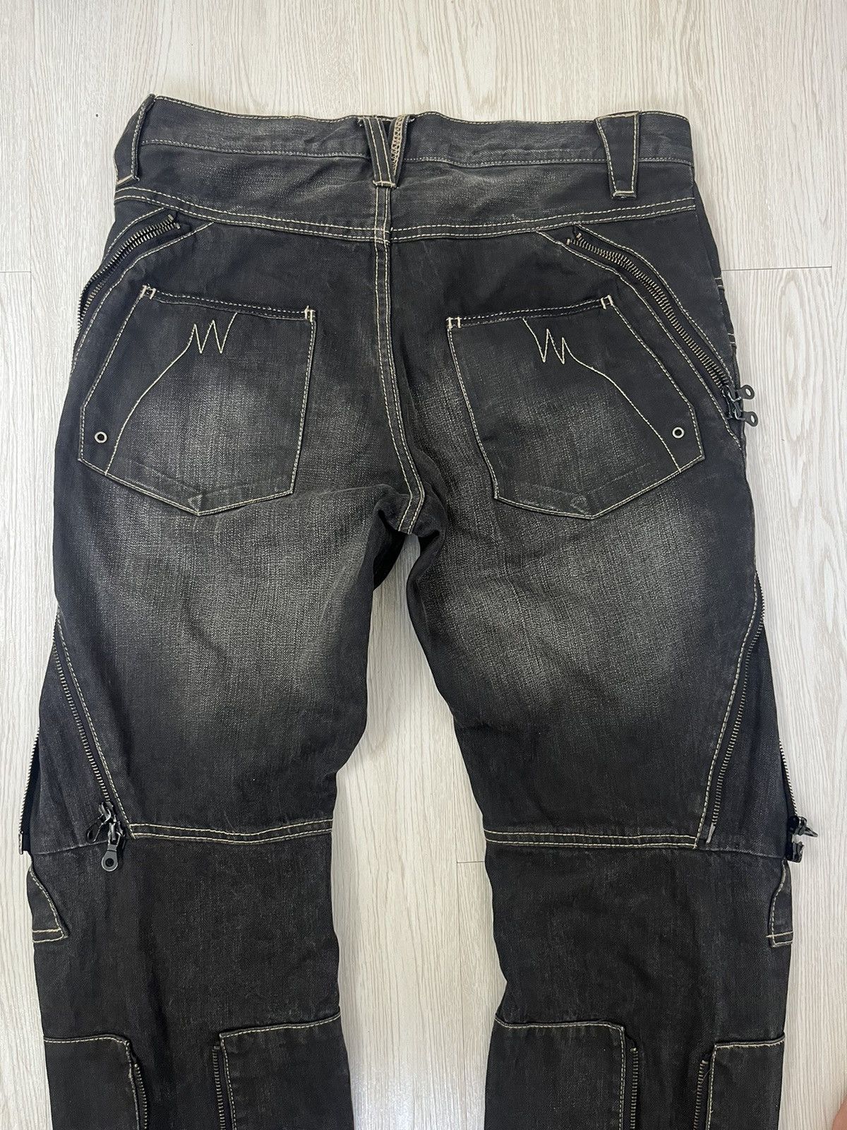 Japanese Brand × PPFM Vintage PPFM Multizipper Bondage punk ‘like undercover’Jeans Size US 34 / EU 50 - 11 Thumbnail