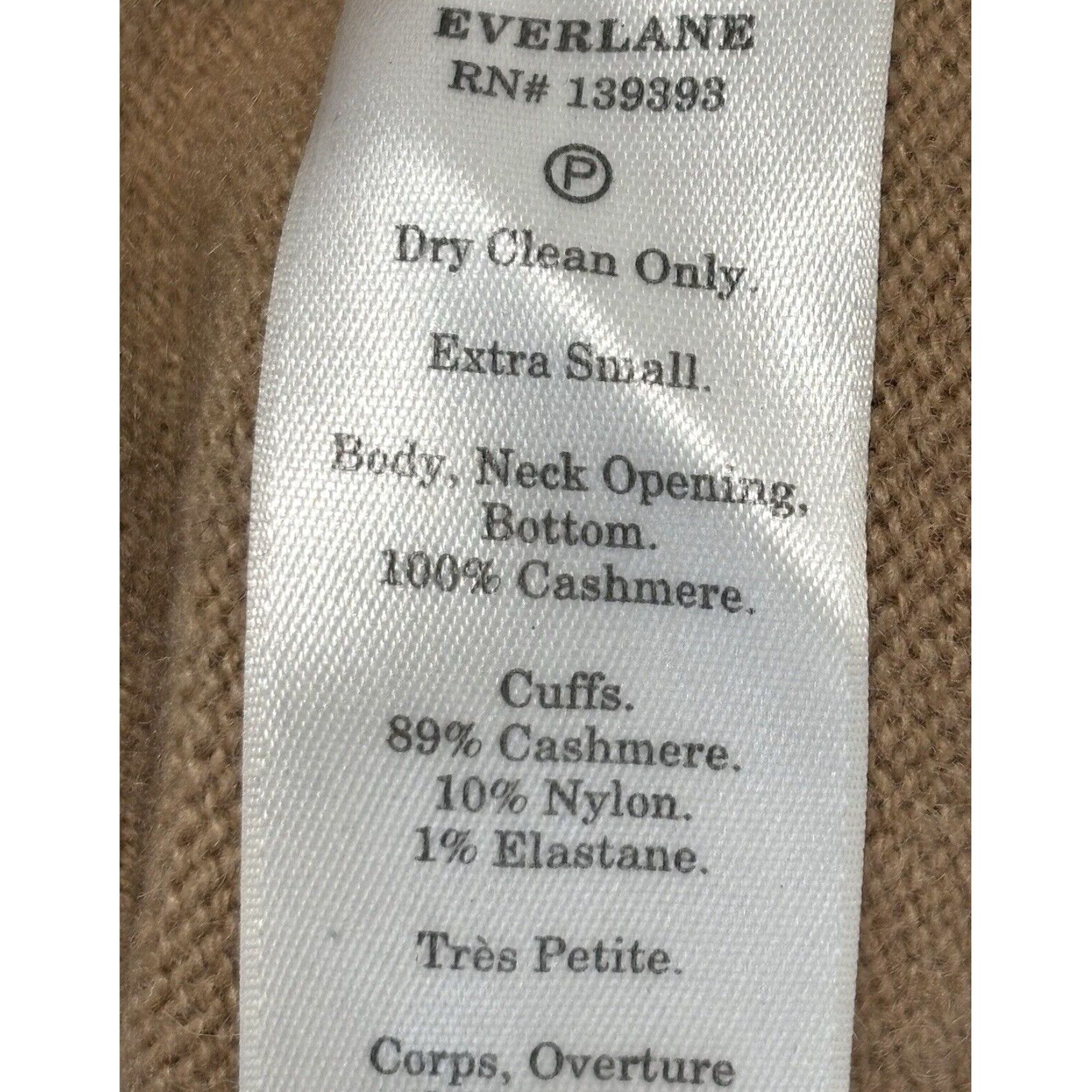 Everlane Everlane Cashmere Pullover Sweater Women's XS Brown Mock Neck Classic Designer Size XS / US 0-2 / IT 36-38 - 7 Thumbnail