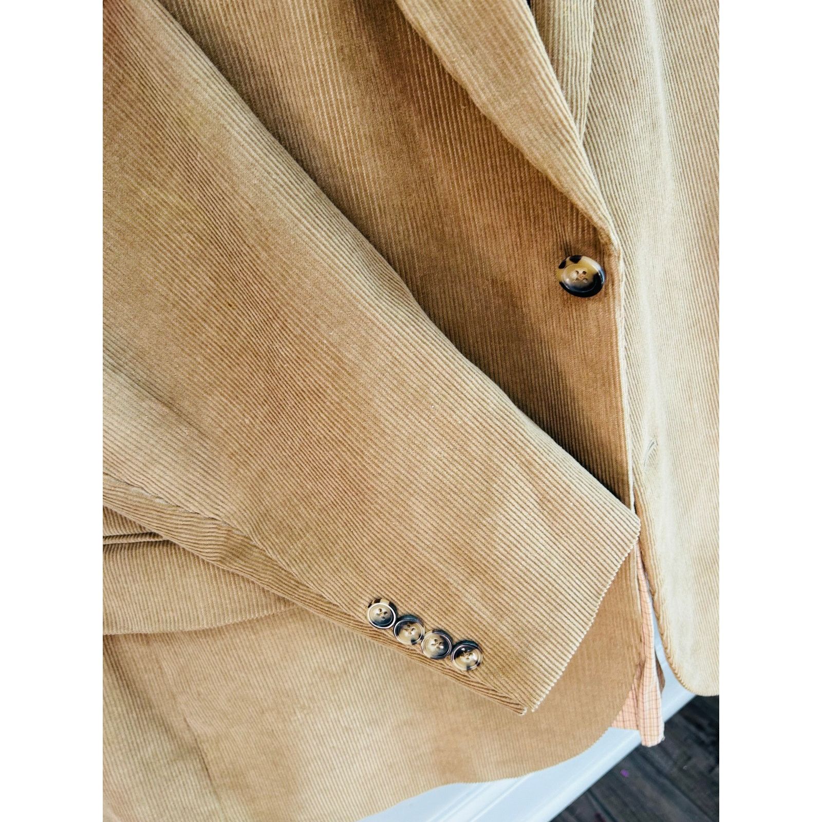 Dockers Dockers Tan Corduroy Blazer Men’s 48L Vintage Classic Jacket Size 48L - 5 Thumbnail