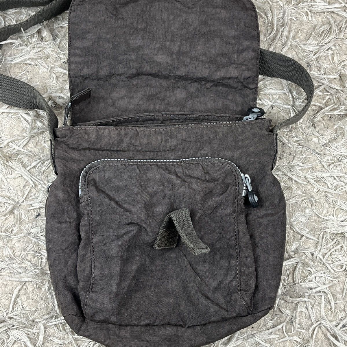 Japanese Brand Vintage Shoulder Bag Kipling Brown Crossbody Y2k Affliction Size ONE SIZE - 12 Thumbnail