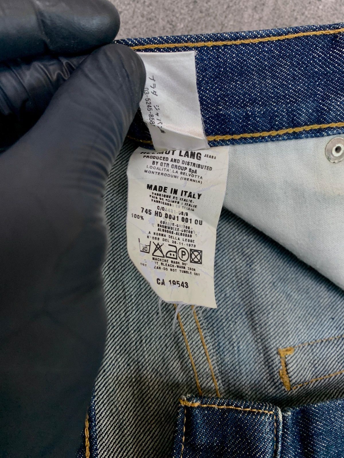 Helmut Lang FREE TAX! 2000s Indigo Classic Cut Denim Jeans Size US 28 / EU 44 - 10 Thumbnail