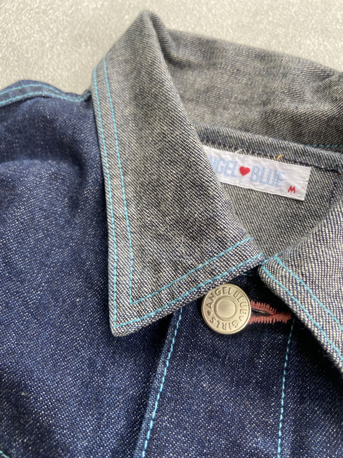 Angel Blue 1990s Angel Blue - Denim Patchwork Jacket Size US S / EU 44-46 / 1 - 4 Thumbnail