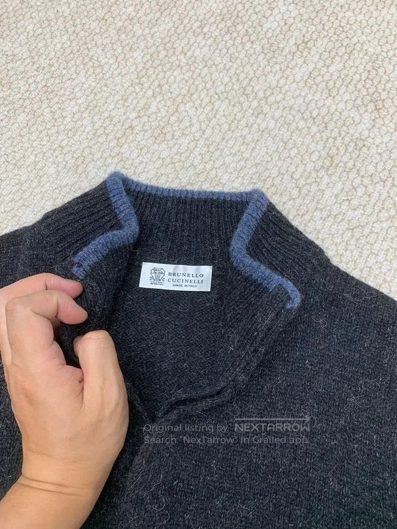 Brunello Cucinelli Brunello Cucinelli Wool Stand-Collar Sweater. Size US M / EU 48-50 / 2 - 4 Thumbnail