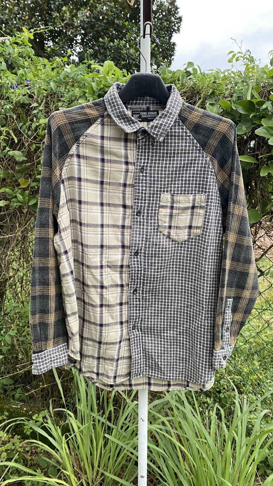Flannel × If Six Was Nine × Japanese Brand CUBE SUGAR REBUILD PATCHWORK FLANNEL SHIRTS Size US M / EU 48-50 / 2 - 1 Thumbnail