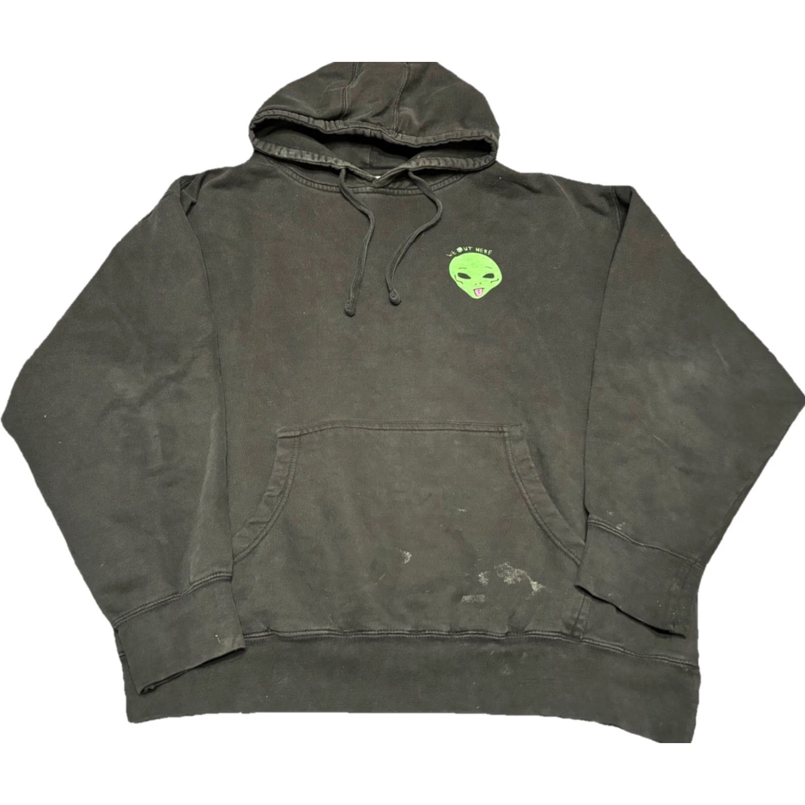 RIPNDIP Ripndip We Out Here Alien Graphic Pullover Hoodie Mens L Black Crew Neck Hooded Size US L / EU 52-54 / 3 - 2 Thumbnail