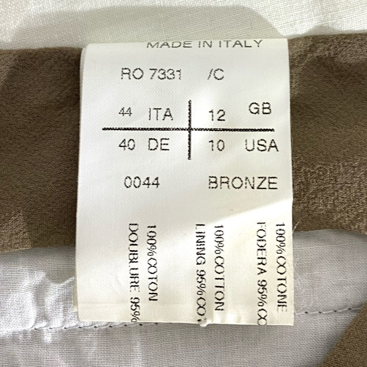 Rick Owens Pantalon RO 7331 /C 0044 Bronze Rick Owens (Olmar & Mirta) Size US 26 / EU 42 - 7 Thumbnail