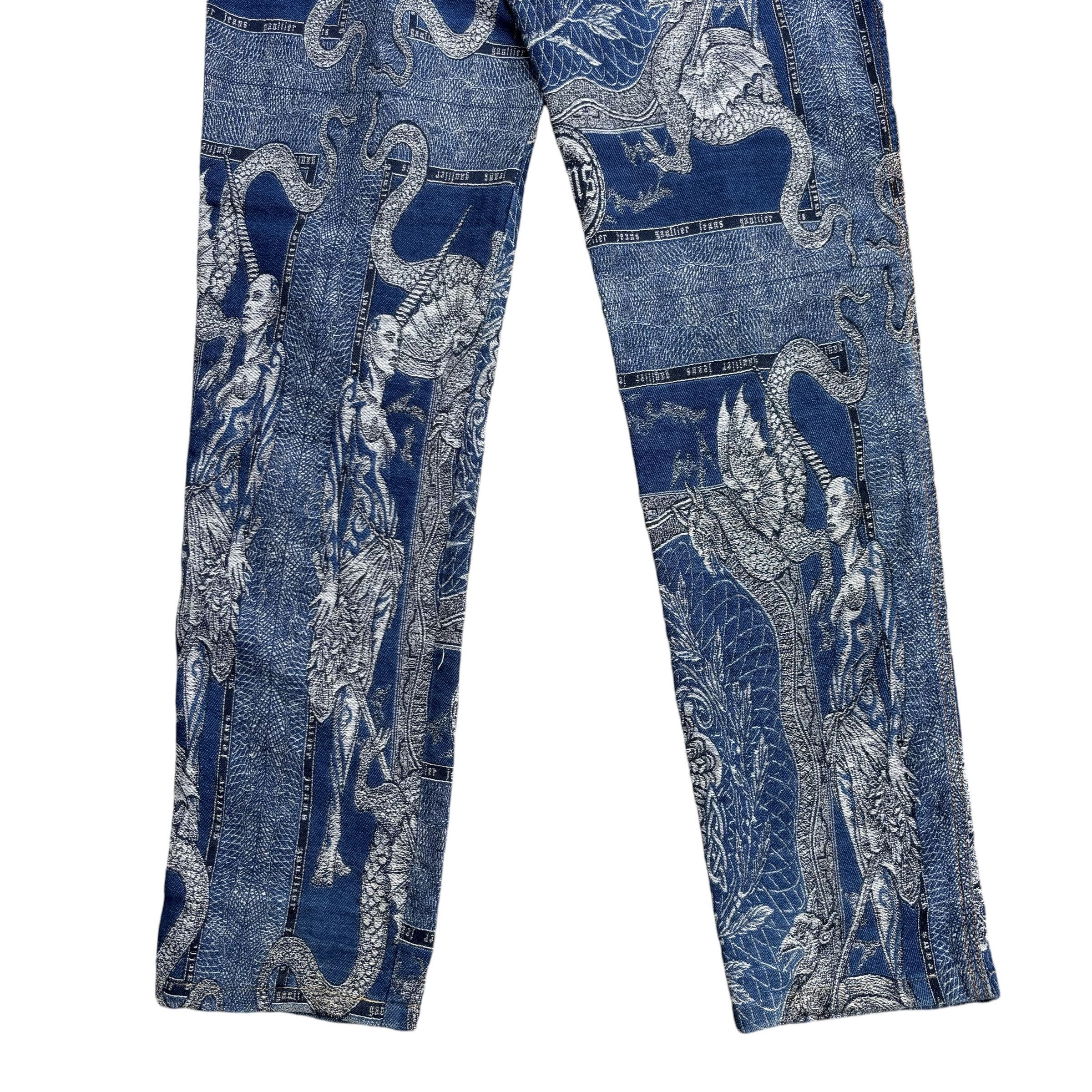 Jean Paul Gaultier FW 95 Jean Paul Gaultier Dragon Tattoo Pants Size US 28 / EU 44 - 11 Thumbnail