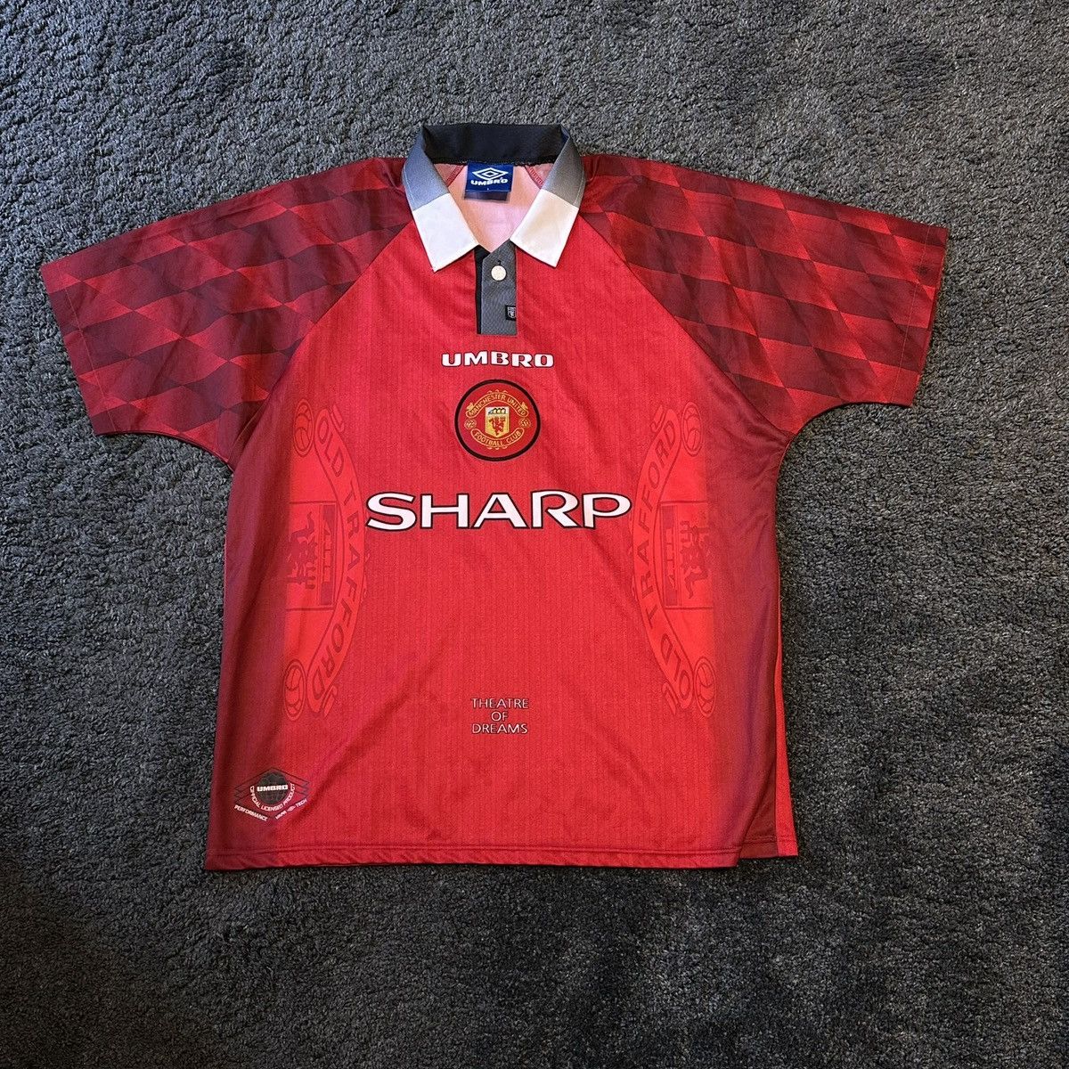 Umbro × Vintage Cantona 7 Manchester United Umro Sharp Jersey Size US L / EU 52-54 / 3 - 1 Thumbnail