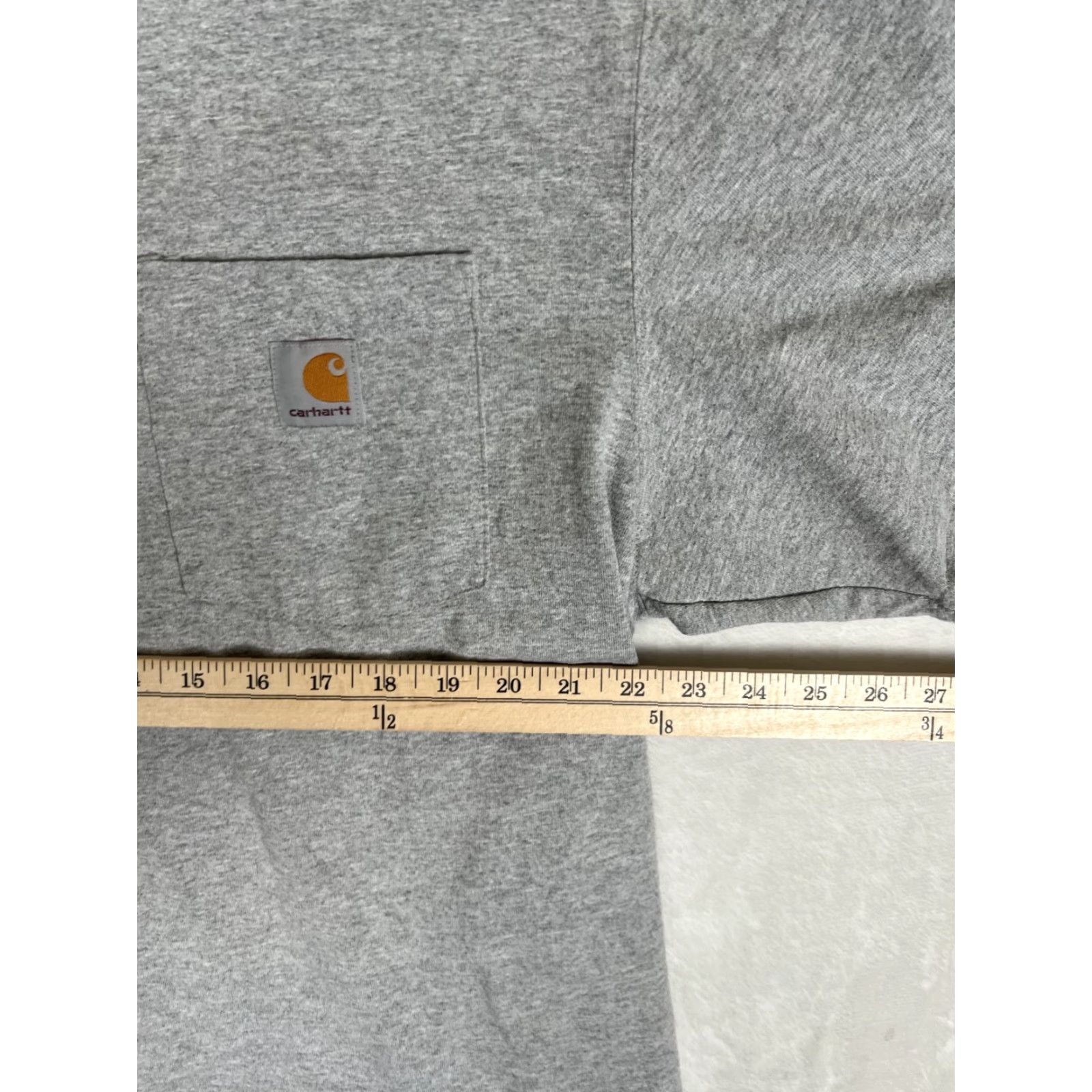 Carhartt Carhartt Gray Pocket Tee T-Shirt Size Large Original Fit Work Wear Mens Regular Short Sleeve Crew Neck 90s Classic Grunge Pocket Carhartt Men'S K87 Size US L / EU 52-54 / 3 - 4 Thumbnail