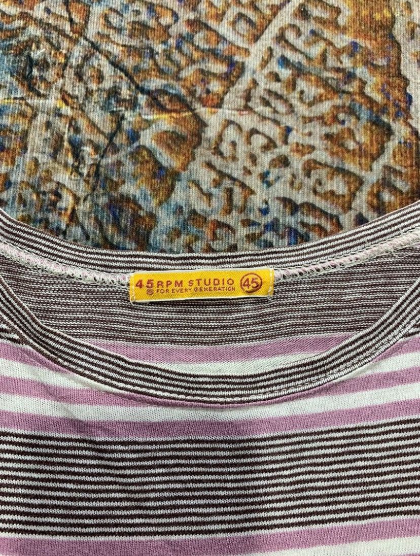 45rpm 45 RPM Stripe Long Sleeve shirt japanese style Size US S / EU 44-46 / 1 - 3 Thumbnail