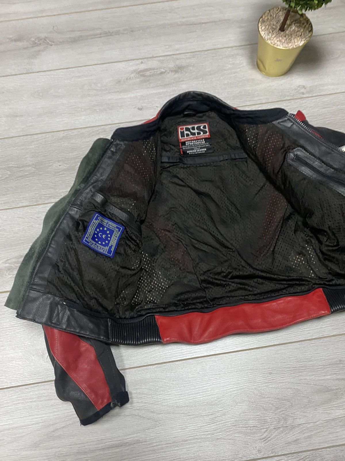 Other IXS leather vintage racing moto jacket protection Size US M / EU 48-50 / 2 - 7 Thumbnail