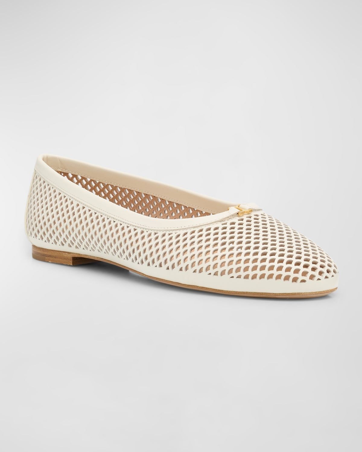 Chloe o1loc1c0425 CHC23 Marcie Ballerina in Eggshell Size US 7 / IT 37 - 2 Thumbnail