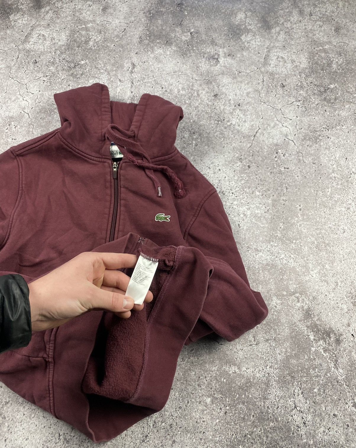 Lacoste × Vintage Vintage Lacoste Sport Logo zip Hoodie Cherry L Size US L / EU 52-54 / 3 - 4 Thumbnail