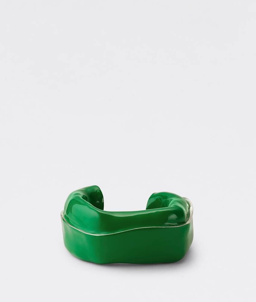 Bottega Veneta o1n1vont0425 Size: OS / Fold Ring in Grass Size ONE SIZE - 2 Thumbnail