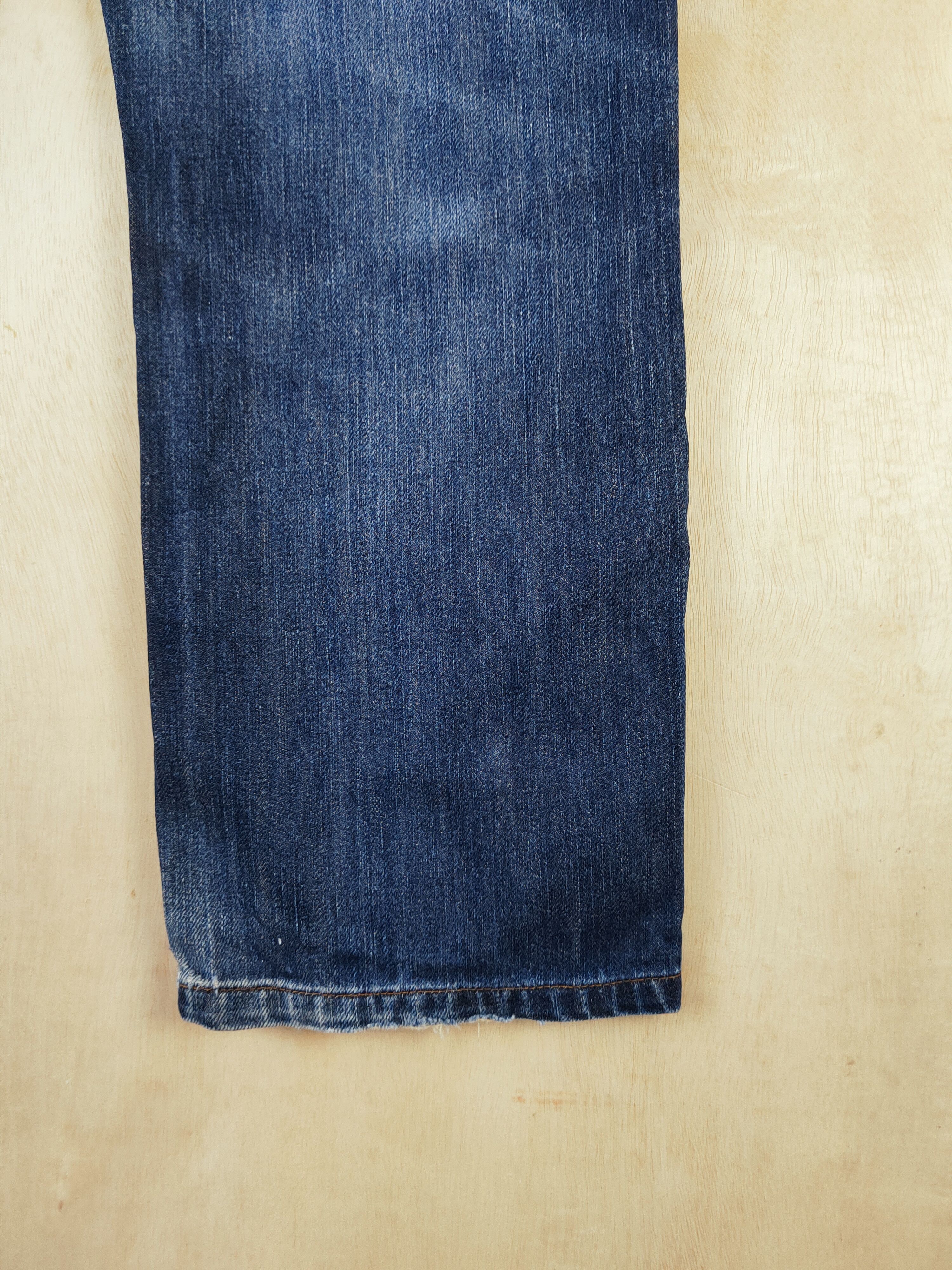 Edwin Edwin Dark Blue Distressed Ripped Jeans #S2653 Size US 33 - 13 Thumbnail
