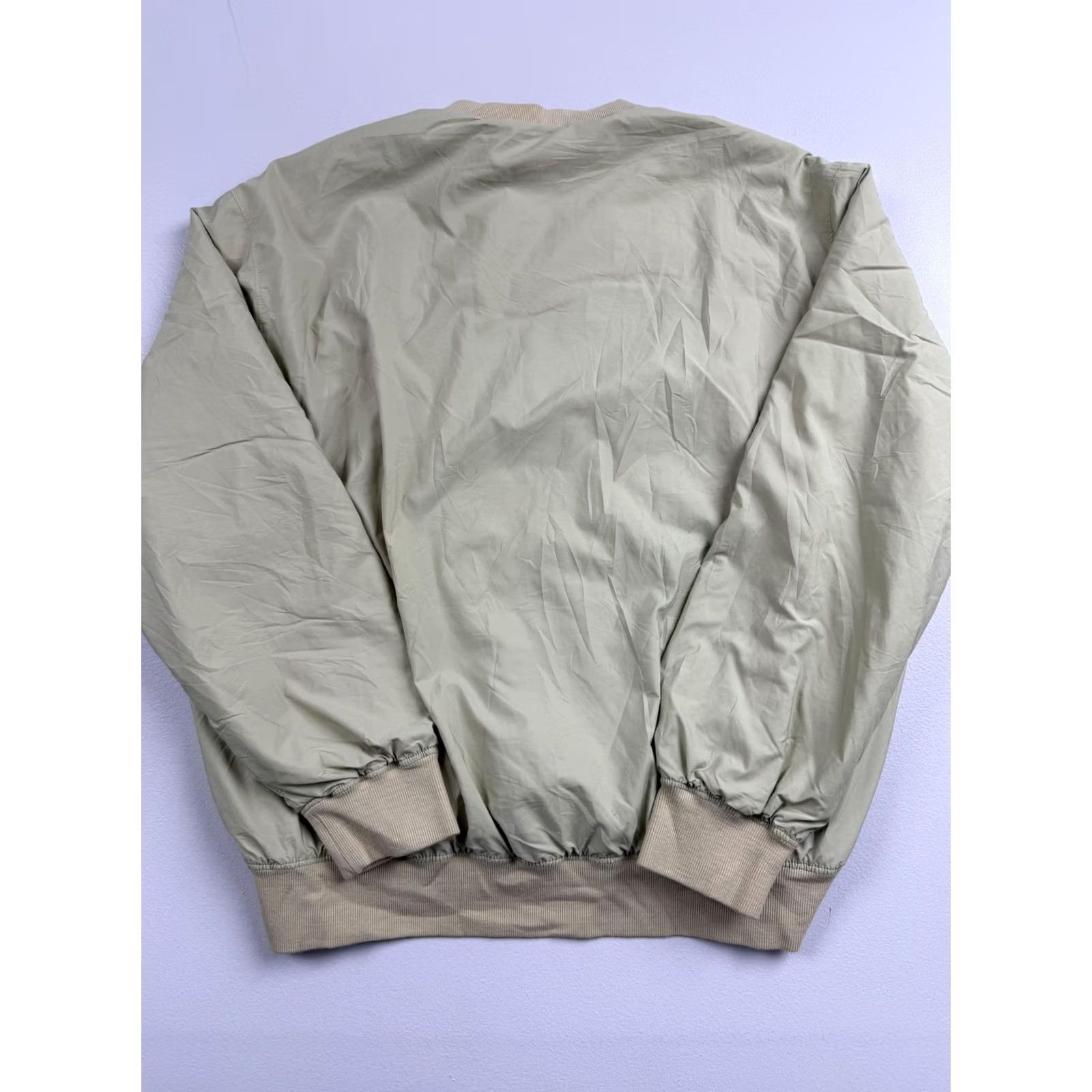 Hugo Boss BOSS Hugo Golf Jacket Mens Beige Pullover Windbreaker Lightweight V Neck Read Size US XL / EU 56 / 4 - 2 Thumbnail
