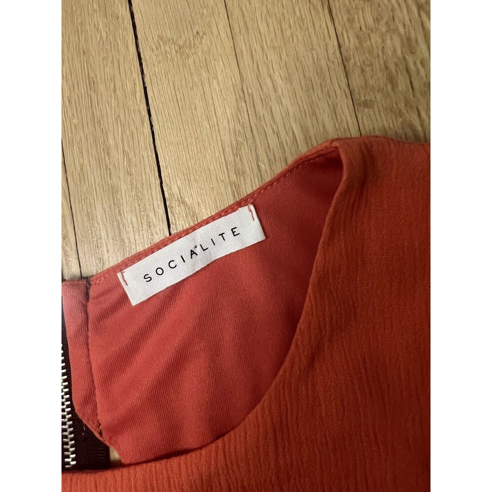 Nordstrom SOCIALITE Nordstrom Women's M Medium Orange Knit Dress Size M / US 6-8 / IT 42-44 - 2 Thumbnail