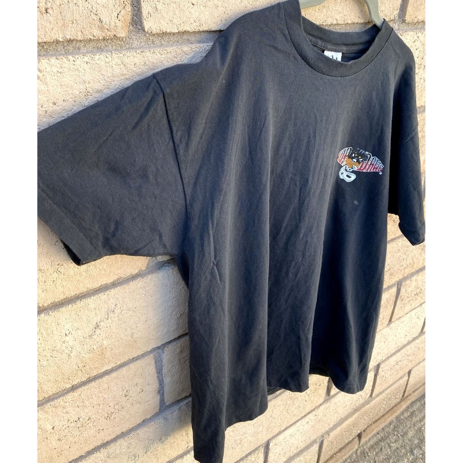 Vintage VINTAGE Top Dawg T-Shirt XL Black 90s Graphic Print Short Sleeve Mens Cotton Mid-to-Late 1990s Size US XL / EU 56 / 4 - 4 Thumbnail