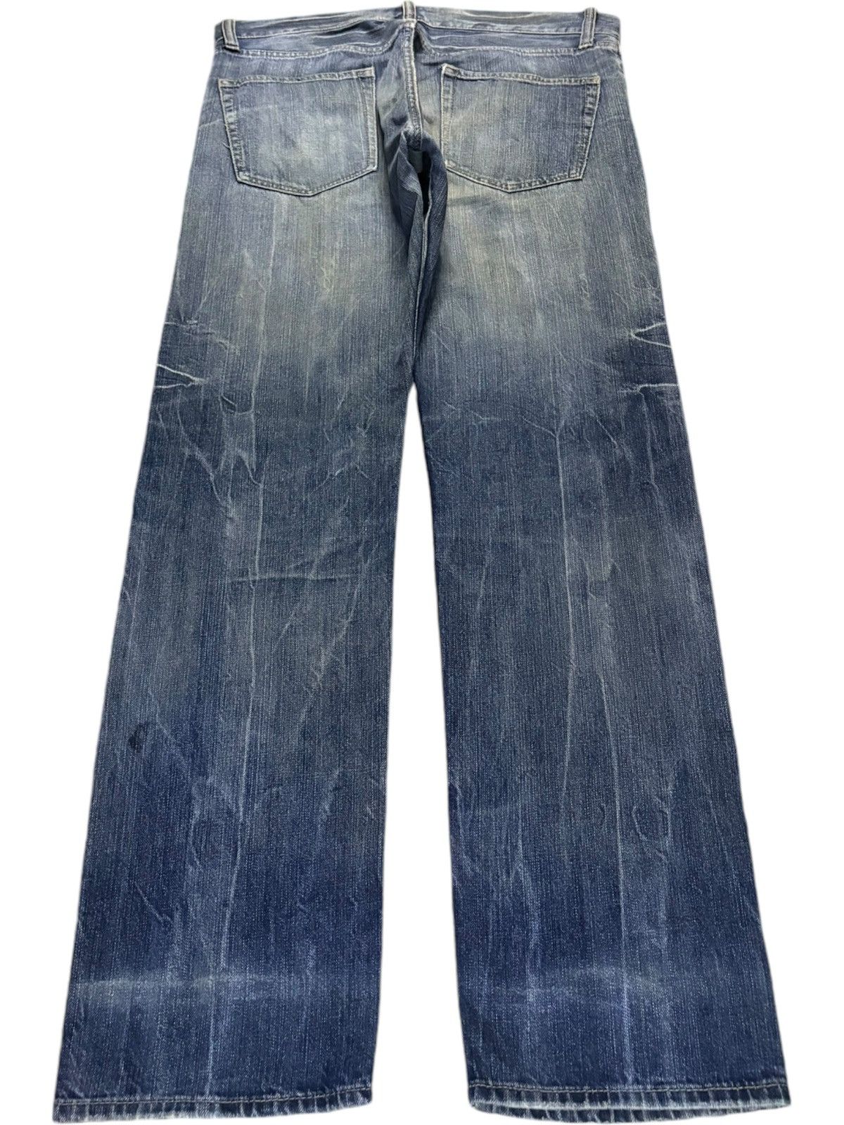 Yoshiyuki Konishi Vintage Japanese Brand Studded Mud Wash Painted Loose Jeans Size US 36 / EU 52 - 2 Thumbnail