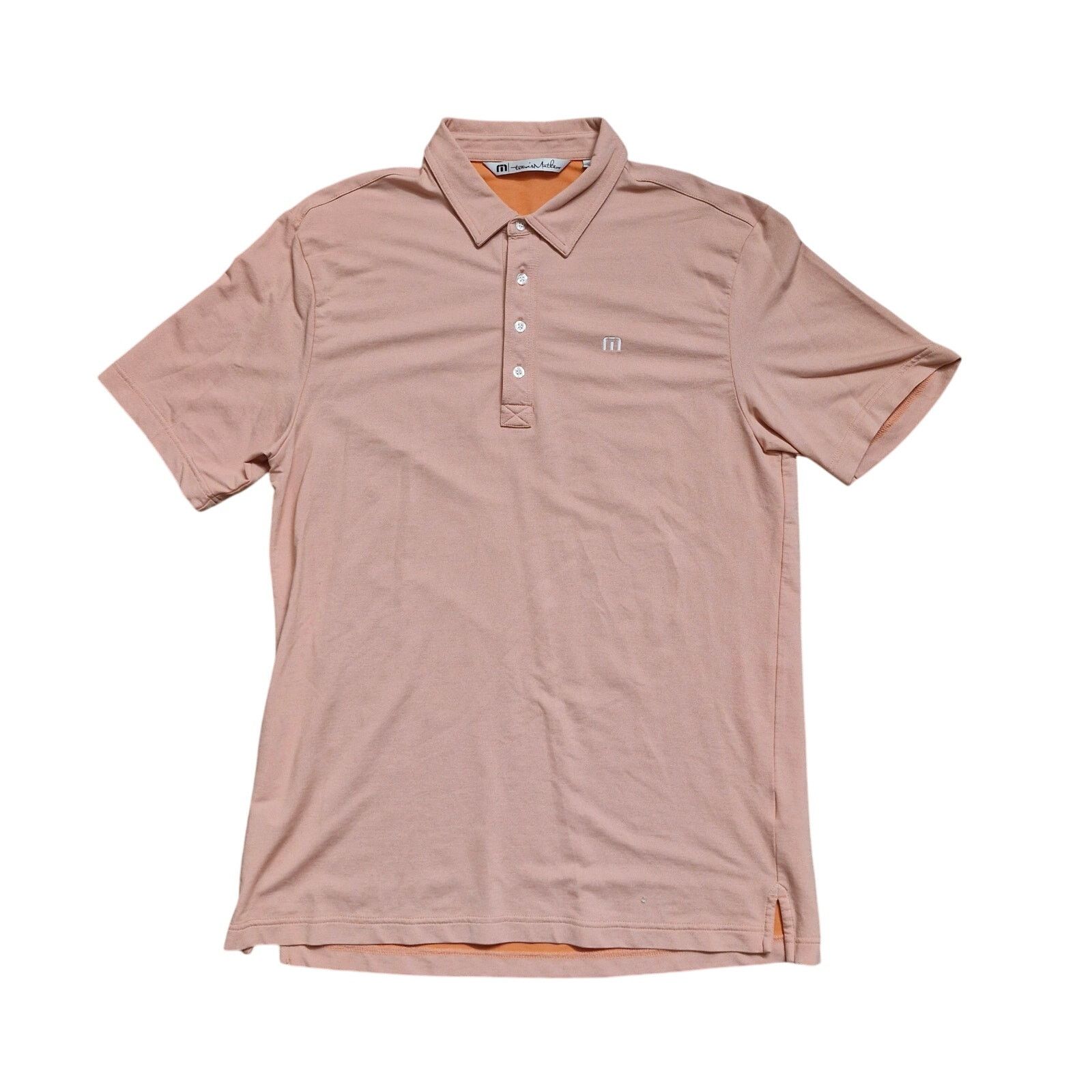 TravisMathew Travis Mathew Polo Shirt Men’s Large Orange Short Sleeve Size US L / EU 52-54 / 3 - 1 Thumbnail